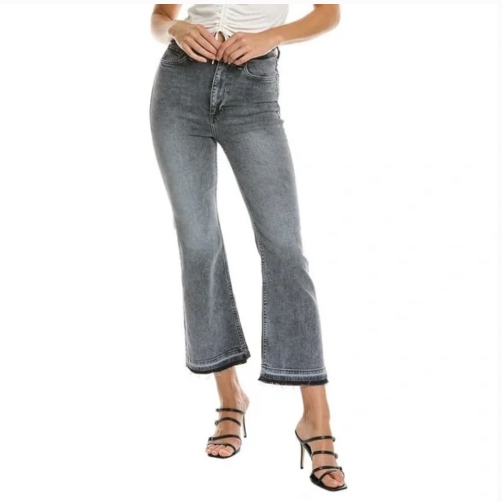 RAG & BONE Casey High-Rise Ankle Flare Harley Grey Wash Size 24